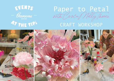 Events at The Tipi - Paper to Petal Workshop