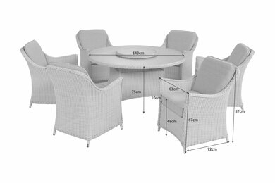 Antigua 6 Seat Dining Set - image 3